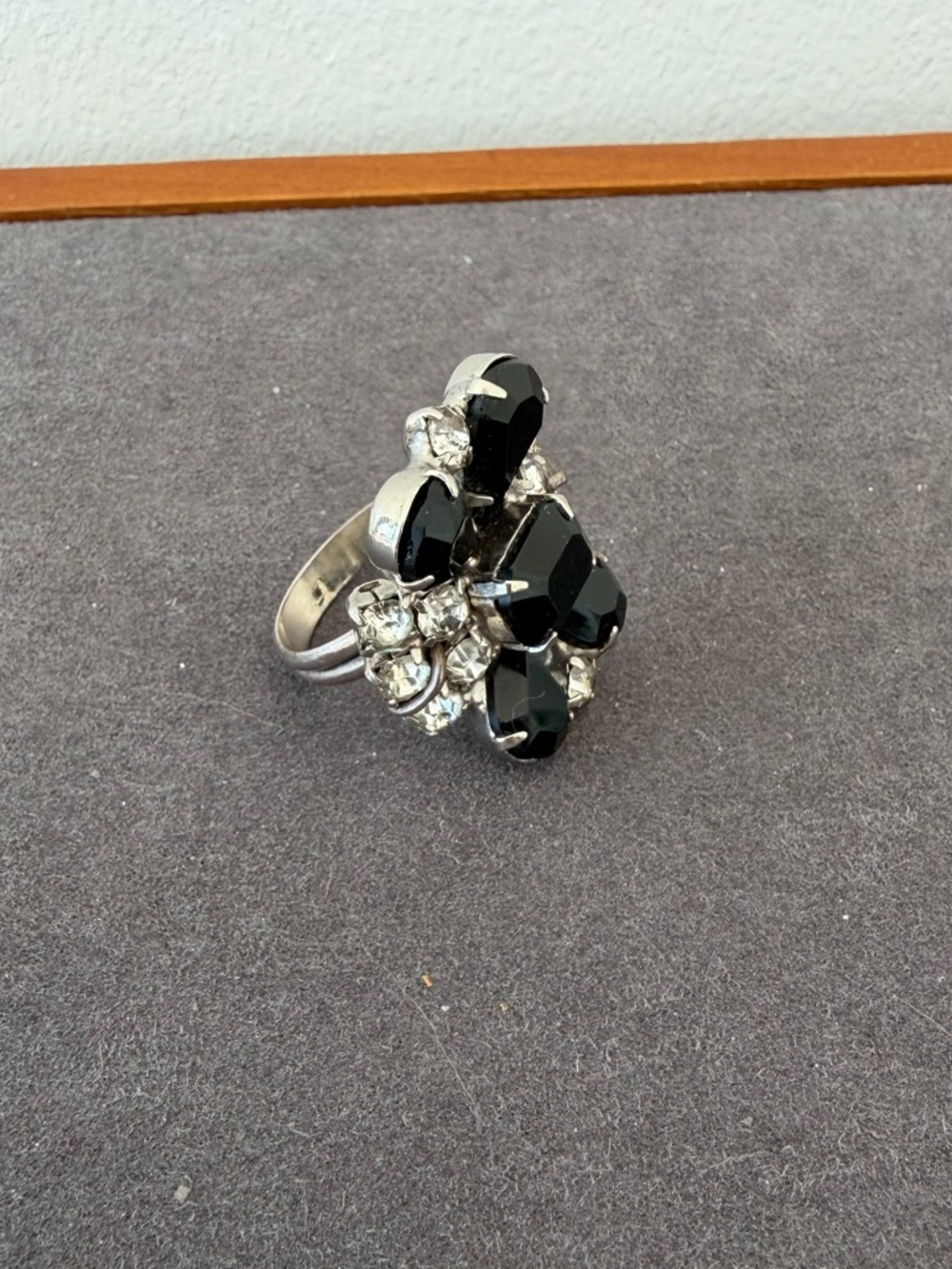 Vintage Costume Cluster Cocktail Ring